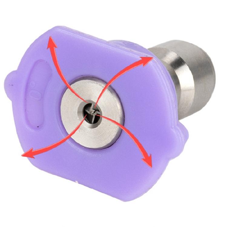 High Pressure Washer Sprayer Nozzle Tip 1/4" Quick Connector Plugs Male Thread 0 Degree Water Jetters Nozzle