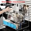 2026 Transparent Acrylic Storage Box,  Design Large-Capacity Organizer, Vanity Perfume and Skincare Product Shelf,  Makeup Brush Storage Organizer,