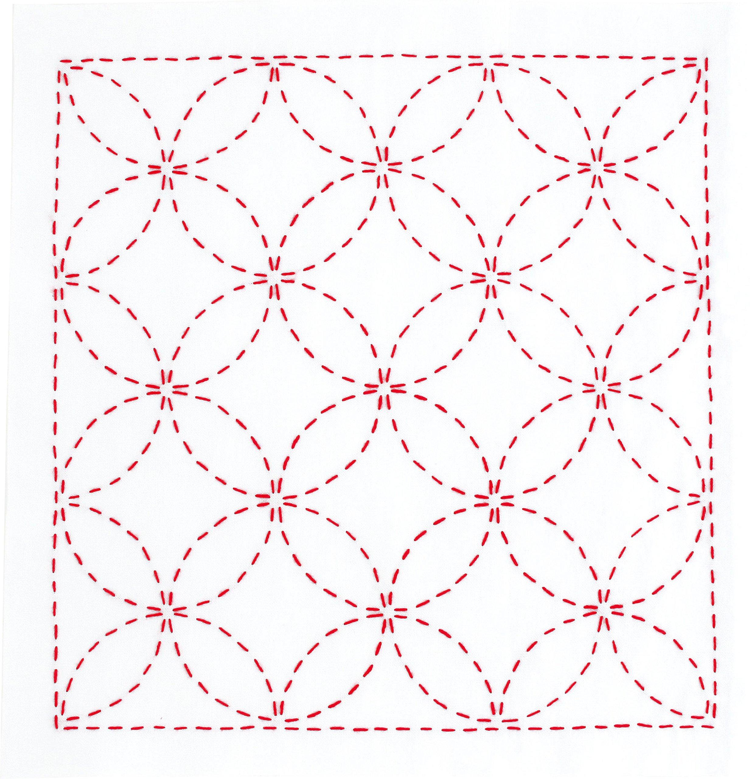 

Пряжа Olympus Нить Цветок Сашико Каждый Может Сделать Shippo 266 Набор, Серия, Дизайн с предварительной печатью, Цунаги, белый