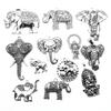 2pcs Charms Big Elephant For Jewelry Making DIY Jewelry Accessories Antique Silver Color Big Elephant Pendant Charms