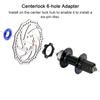 Aluminum Alloy Bicycle Centerlock 6 Hole Adapter Bike Disc Center Lock Hub Conversion 6 Bolt Disc Brake Rotor Cycle
