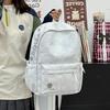 Backpack Embroidered Minimalist Large Capacity School Bag for Middle High School College Casual Travel Unisex