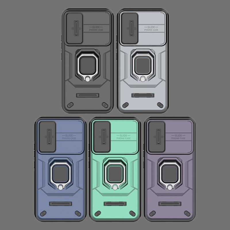 Für Samsung Galaxy A54 5G Hülle Für Samsung A14 A24 A34 A54 Hülle Linsenschieber Fenster Armor Stoßfest Halter Magnetischer Bumper