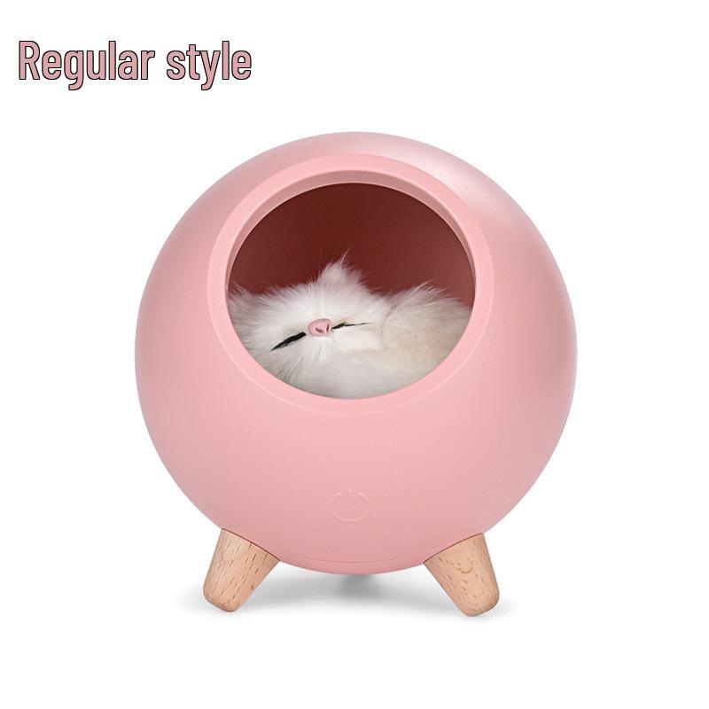 Kreatives Katze Atmosphäre Nachtlicht - USB Wiederaufladbar, Kinder Touch Nachttischlampe
