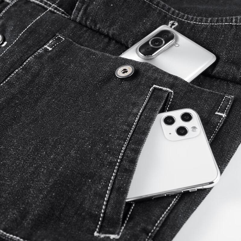 JEEP Men's Fashion Big Pocket Lapel Denim Jacket