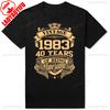 Vintage Made In 1983 Limited Edition 42st Birthday Gift Tshirt For Unisex Unisex Unisex Retro Casual Short Sleeve