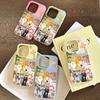 Cartoon Animal World for Apple 17promax mobile phone case iPhone16 skin feeling 14 matte 13 jelly 15