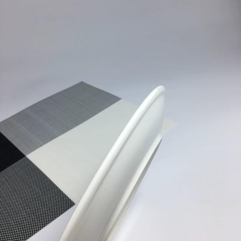 Elegant Pure White Ceramic Round Dinner Plate