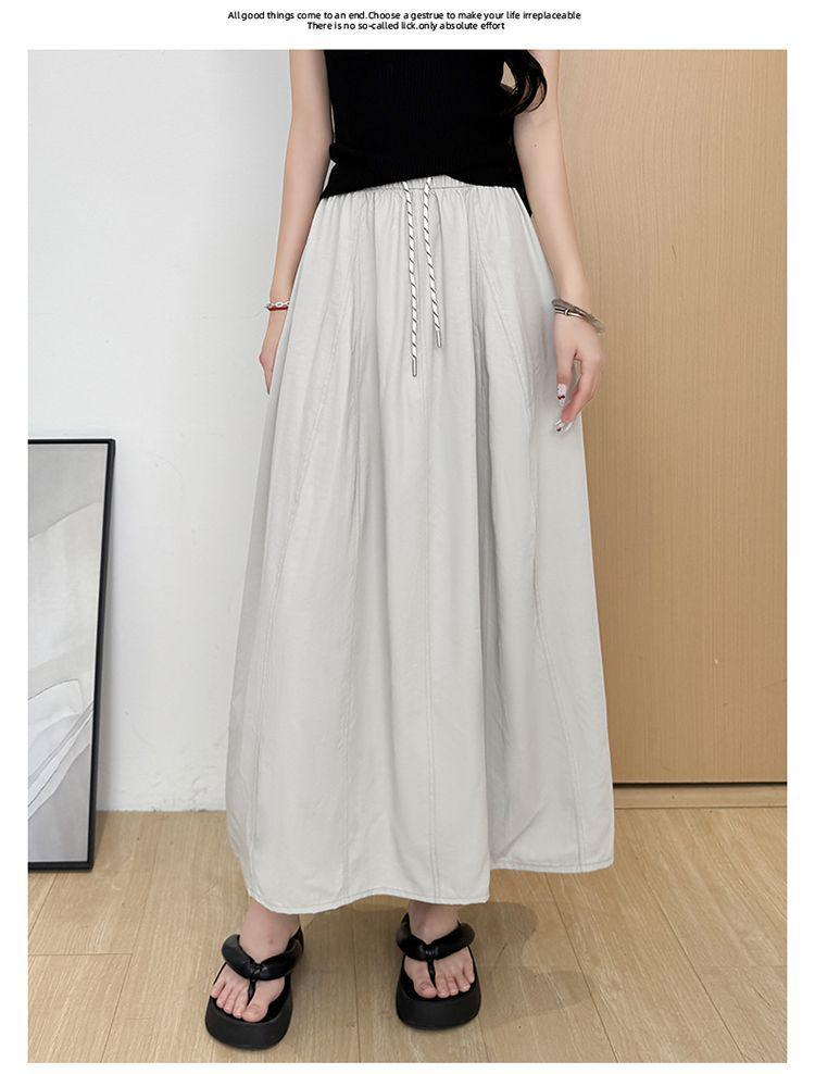 Vintage A-Line Midi Skirt for Women - Spring/Summer 2025