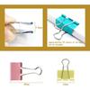 120 Pcs Colored Binder Clips, 3/4inch(19mm), Small Size for Office Supplies, 4 Vibrant Colors