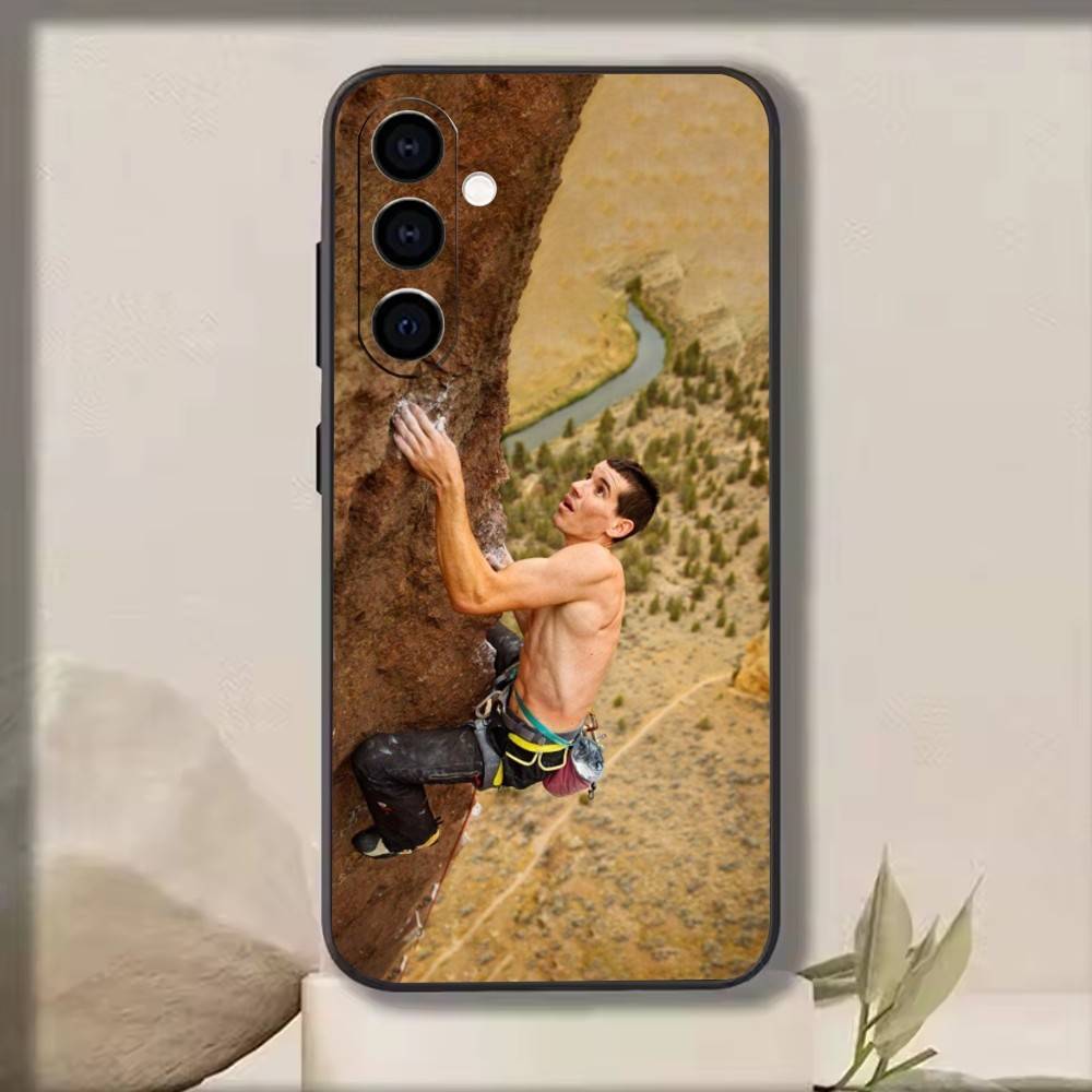 Alex Honnold Phone Case For Samsung Galaxy A73,A72,A71,A70,A53,A52,A51,Soft Silicone Black Cover