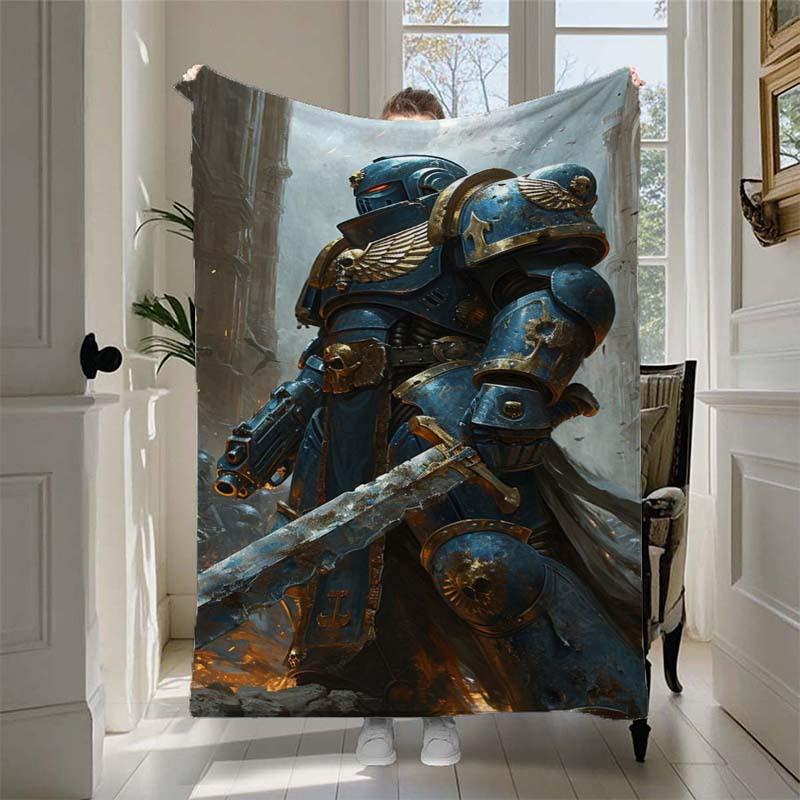 Dicke gepanzerte Ritter-Decke - Weich und bequem - Geeignet zum Warmhalten im Winter und ein ideales Geschenk für Gaming-Enthusiasten
