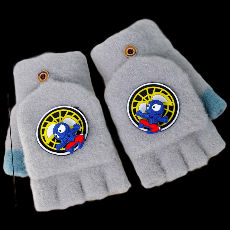 Kids  Warm Flip-Top Mittens