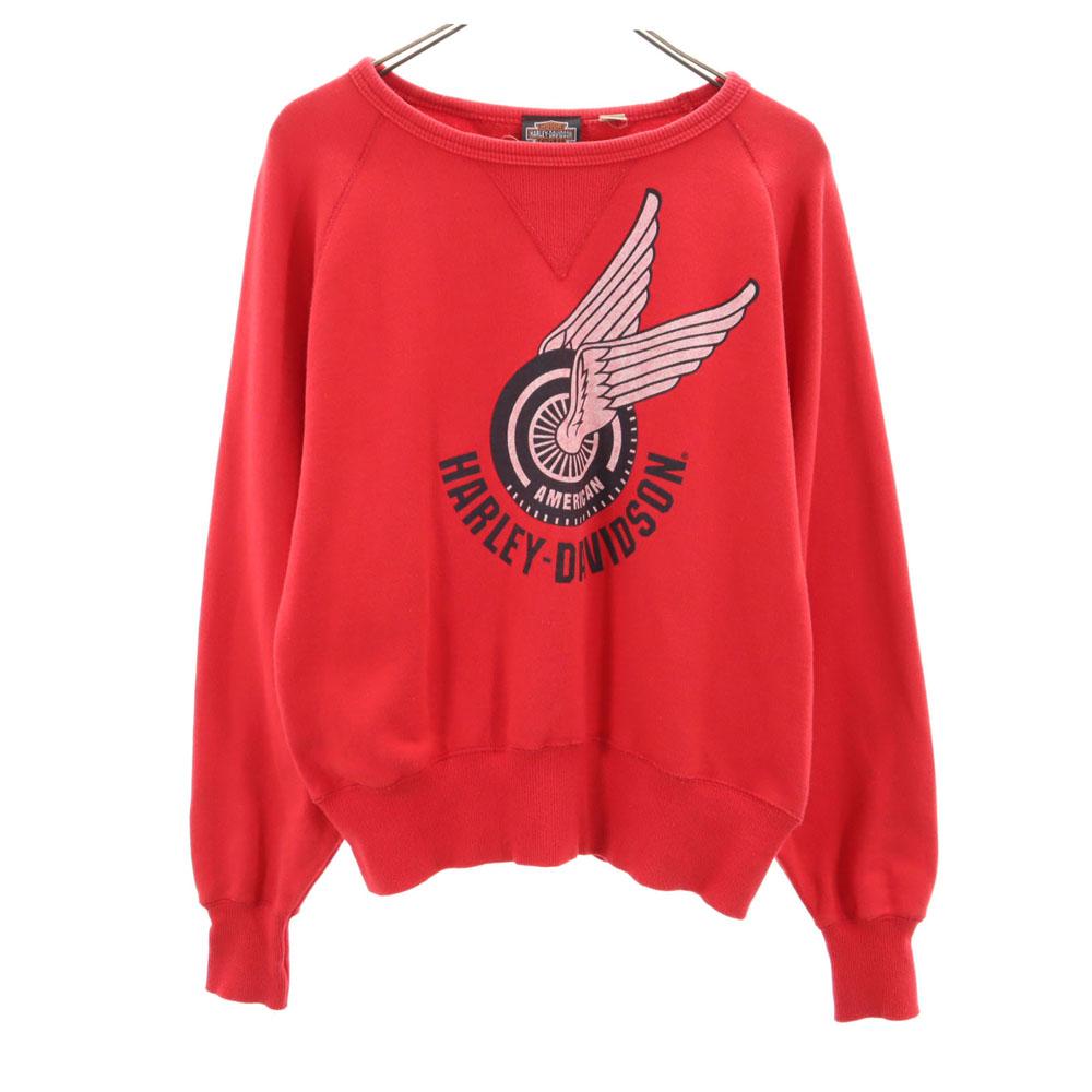 HARLEY DAVIDSON made in Japan Long sleeve sweat trainer M Red Women Used
