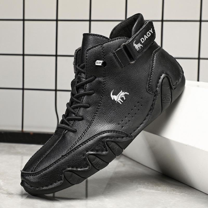 Beliebte Herrenschuhe High-Top Baumwollschuhe Herren Freizeitschuhe Winter Samt verdickte Schuhe Martin Stiefel Herren