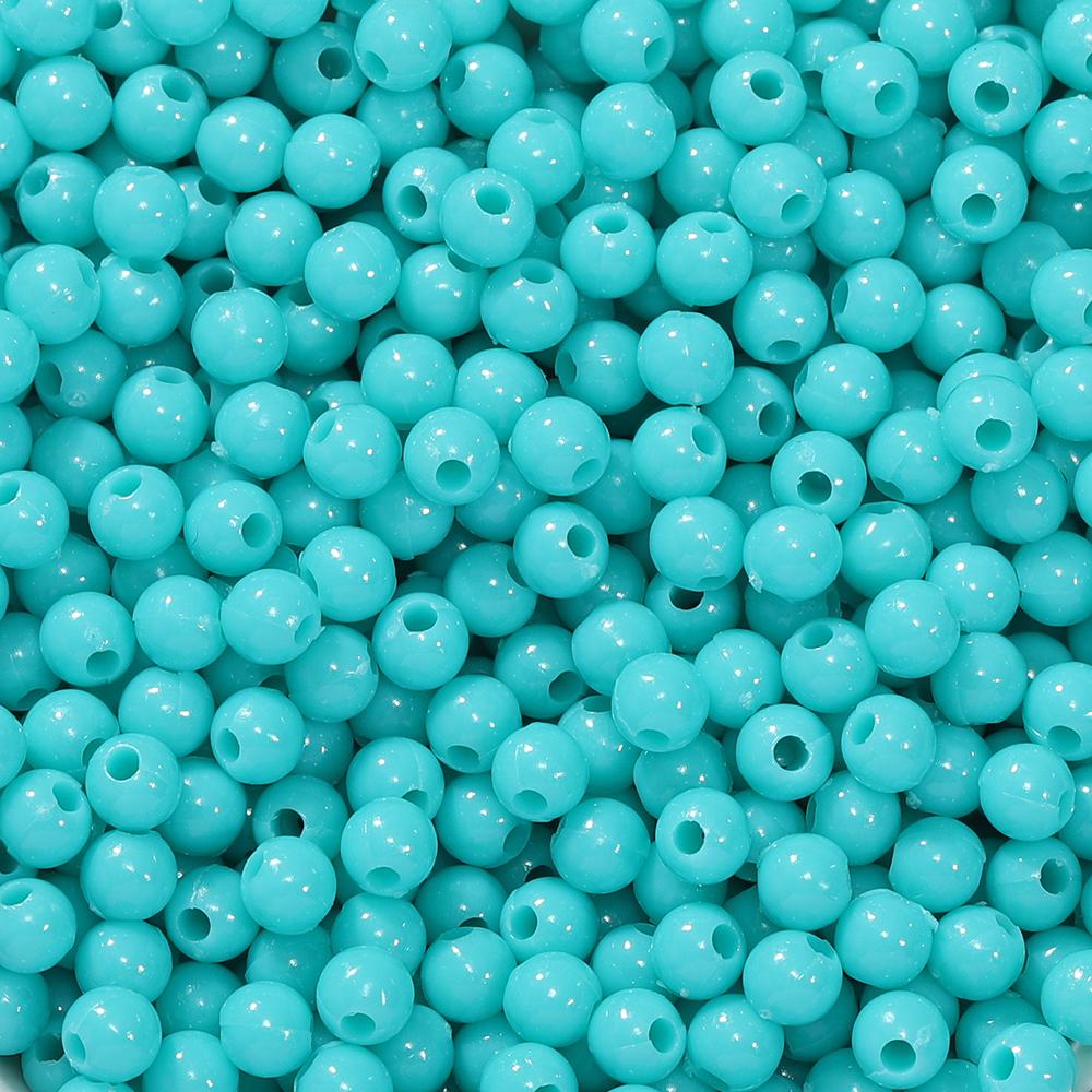 10g/lot 4mm Multicolor Acrylic Round Shape Loose Spacer Beads for Diy Handmade Necklace Earring Jewelry Making Accessories