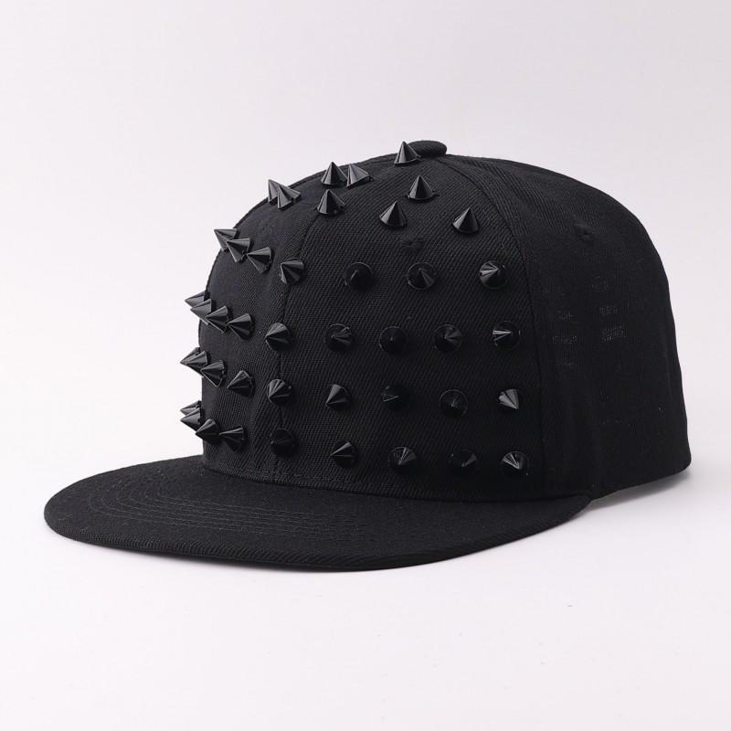 Rivet Baseball Cap Unisex Flat Brim Hip Hop Street Style Sun Hat Dance