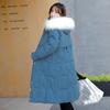 Women's Winter Long Thickened Cotton Jacket Hooded Cotton Jacket Cold Clothing