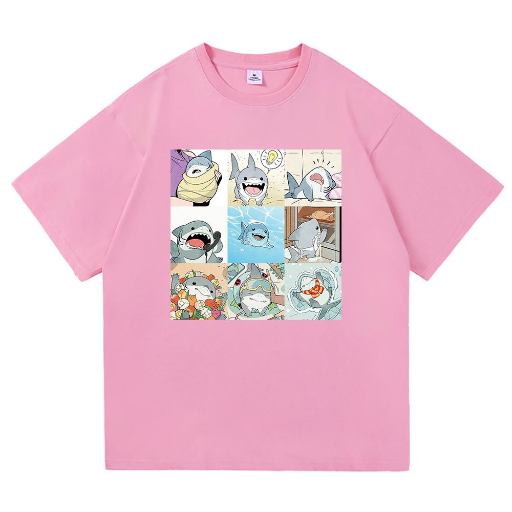 Jeff The Land Shark T Shirt Fashion 2026 Men Clothing Harajuku Unisex High Quality Cotton Tops Funny Graphic T Shirts Day Gift