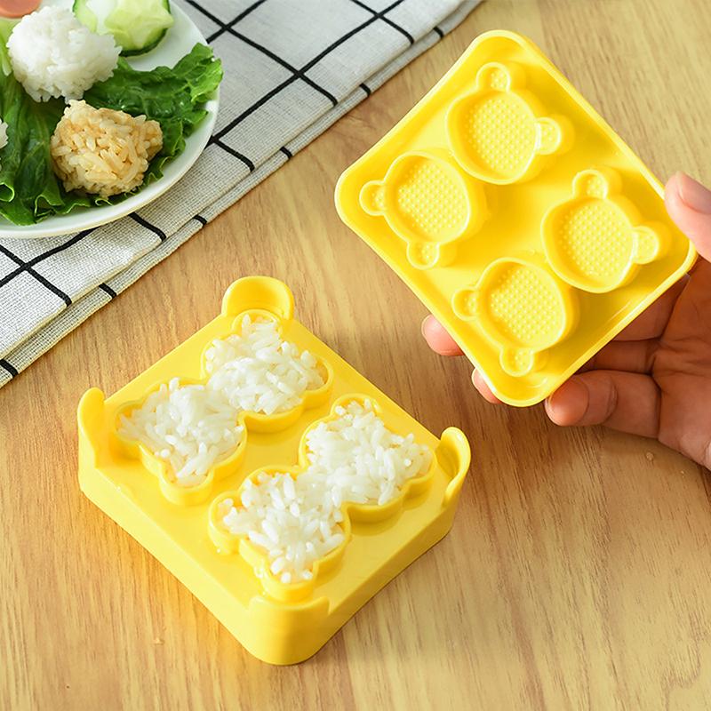 Kreslený Mini Medvídek Forma na Rýžové Koule Kreativní Tvar Sushi Mořské Řasy Kuchyňské Nástroje na Sushi Bento DIY Sushi Embosovací Zařízení Forma
