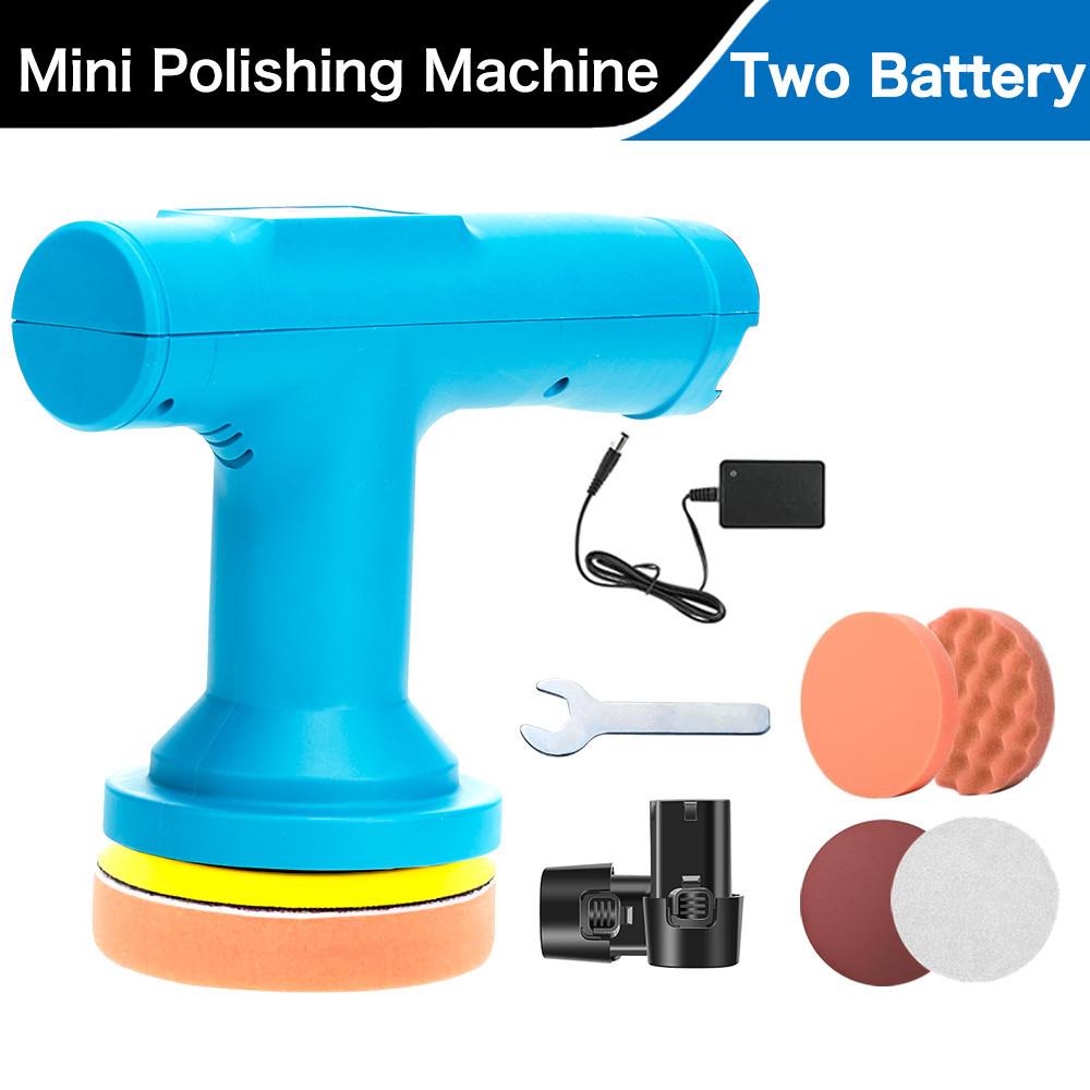 5000RPM 9 Gears 12V Cordless Mini Polisher Car Electric Polishing Machine Adjustable Speed Vehicle Polishing Power Tools