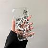 Cool Graffiti Cat Wireless Charging Case for iPhone 17 Air 16 E 15 14 Plus 13 12 Mini 11 Pro Max Transparent Silicone Edge Cover