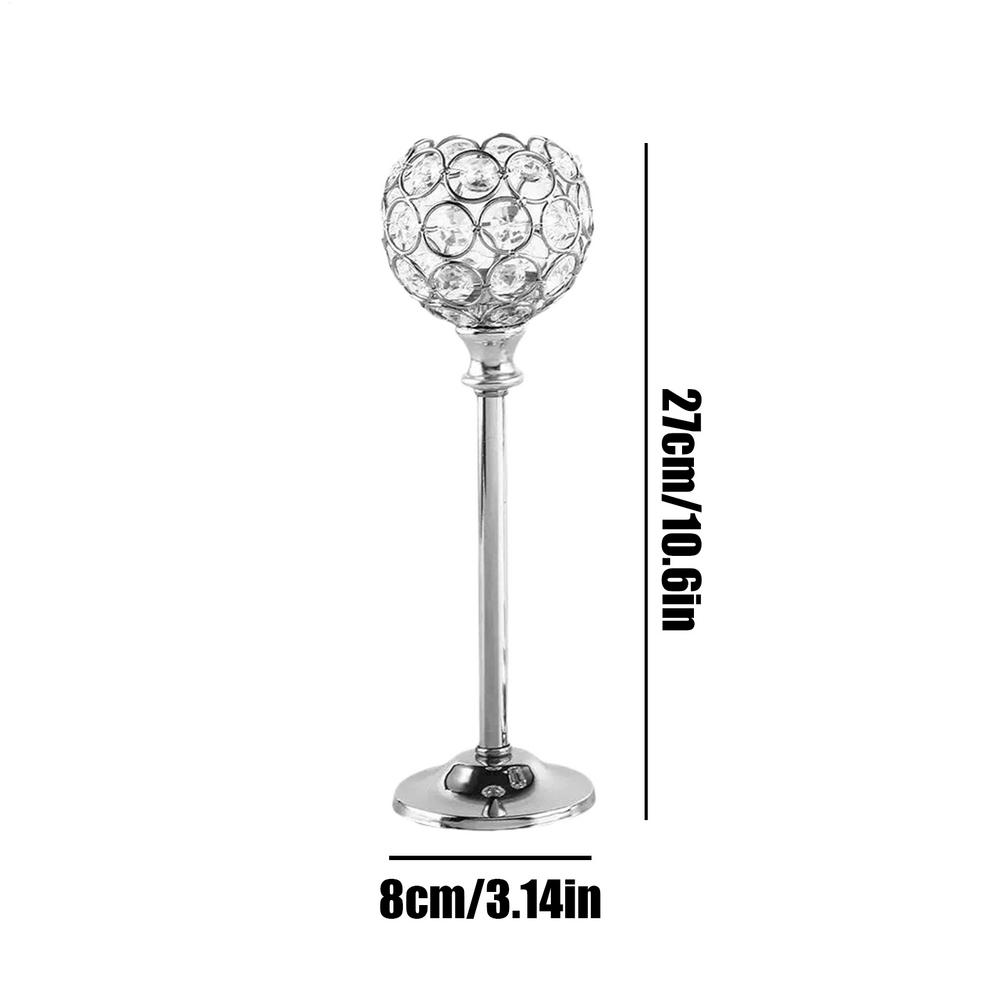 Table Candle Holder Vintage Crystal Home Decor Christmas Candle Holder Decor For Wedding Party Home Class Bedroom Living Room S