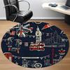 1pc London Icons Chair Carpet for Office Non-Slip, Rug for Office, Room, Good Gift for Family or Friends,  yy251226211