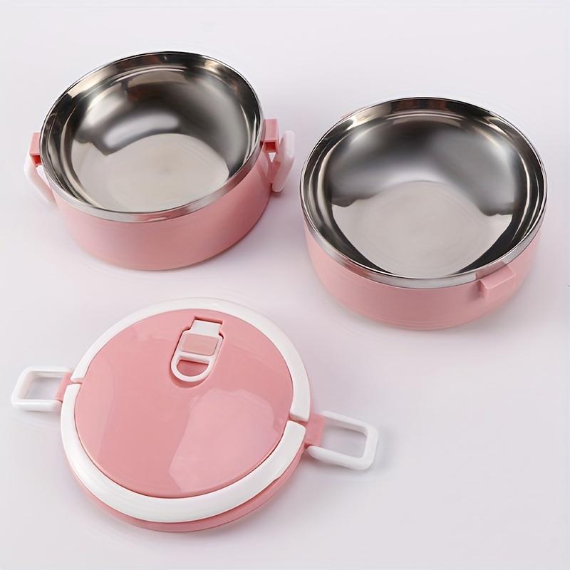 1pc Lunch Boxes, Double-layer Stainless Steel Bento Box, Insulated Food Storage Container With Lid, For Office, School, Camping And Picnic