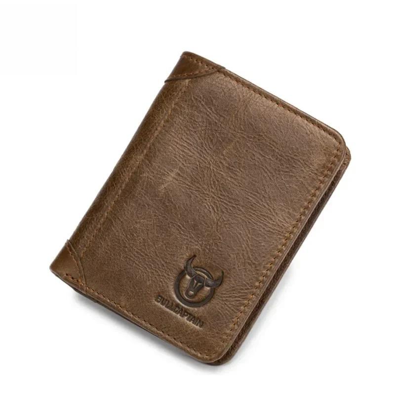 

Men s wallet 100% genuine leather short multi-functional small driver s license coin purse чорний