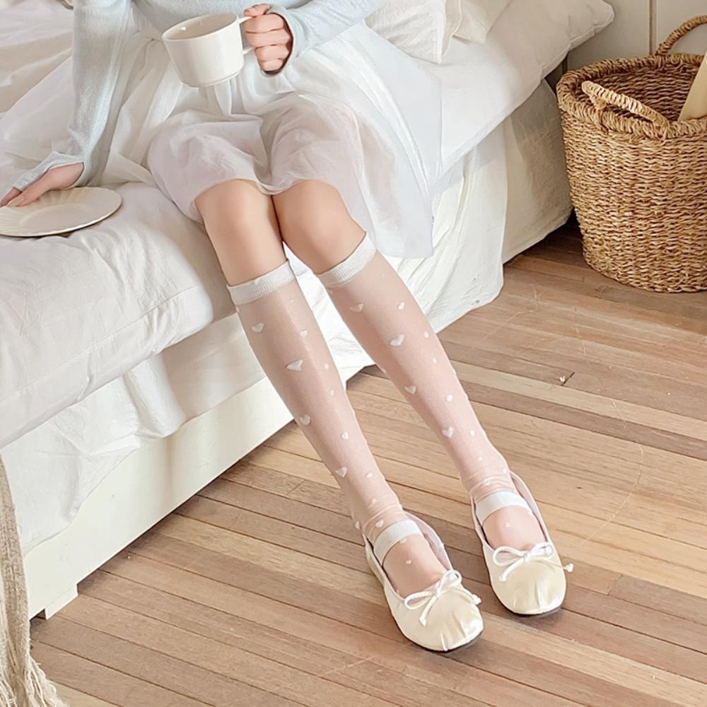 

Nylon Lolita Socks Love Lace Sexy Socks Fashion Girl wave