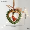 Resin Santa Rocking Horse Animal Christmas Ornaments Shaped Hanging Pendants for Tree Holiday Decor