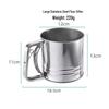 Stainless Steel Handheld Flour Sifter with Fine Mesh Screen