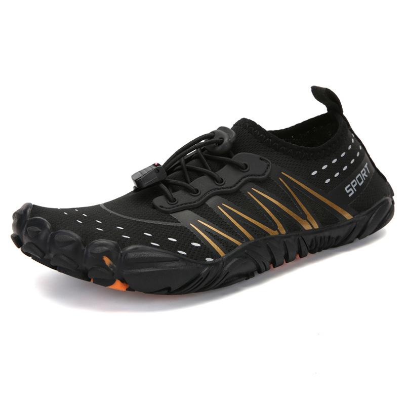 

Thickened bottom outdoor creek walking shoes men s quick-drying breathable non-slip wading shoes women s couple beach shoes lightweight swimming shoes 42 сірий колір