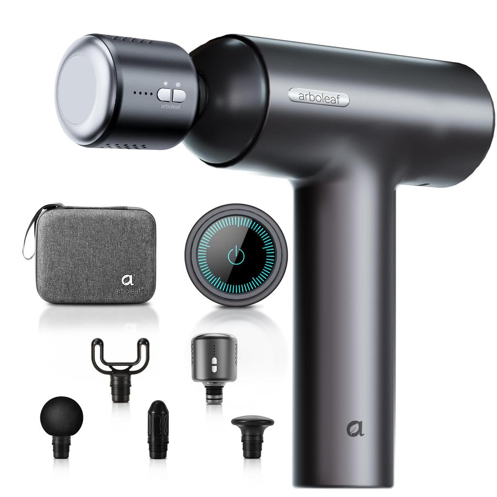 Arboleaf Myofascial Release Gun Handy Gun with Hot and Cold 10mm Up To 3200 Times Per 6 5 Full Body Large Quiet Portable Perfect Gift for the New