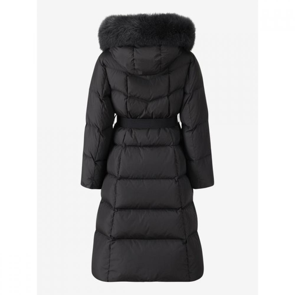 CC collect. Fox Fur Belted Long Goose Down C254psg191