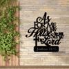 Metal As For Me And My House We Will Serve The Lord Sign Bible Verse Christian Wall Decor Metal Wall Art