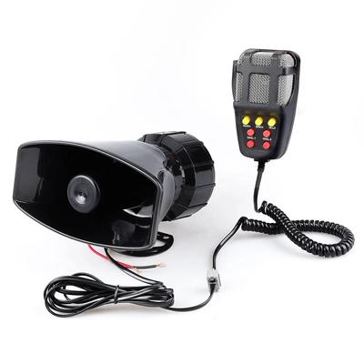 7 Sound Auto Alarm Hupe DC 12V mit MIC Laut Motorrad Sirene Fahrzeug LKW Warnung Lautsprecher Kunststoff Polizei Feuerwehrmänner