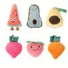Plush Cat Toys Interactive Kicker Teeth Grinding Fruit Shaped Pet Toy for Kittens