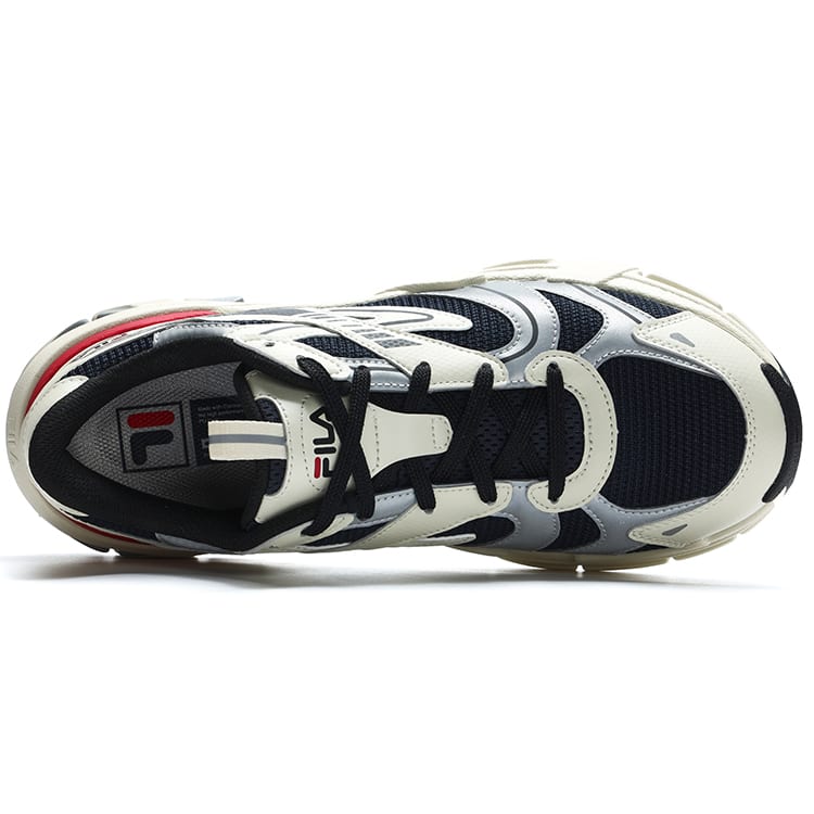 Fila DECODER Comfortable Fabric Abrasion Resistant Low Top Running Shoes Men's Blue White F12M312111FBW