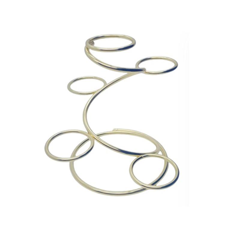 M-Modern-Metal 5 Ball Base Natural Crystal Sphere Stand Egg Holder Display Home Office Decor Gifts Multi-Ball Spiral Bracket-A D