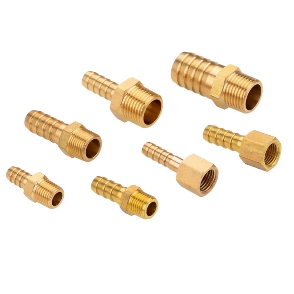1/8" 1/4" 3/8" 1/2" NPT Female X 1/8 3/16" 5/16" 3/8 1/2 Inch Hose Barb Hosetail Brass Pipe Fitting Connector Coupler Fuel