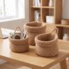 3 Pieces Wall Hanging Basket with Rope Handle Stackable for Entryway, Kitchen