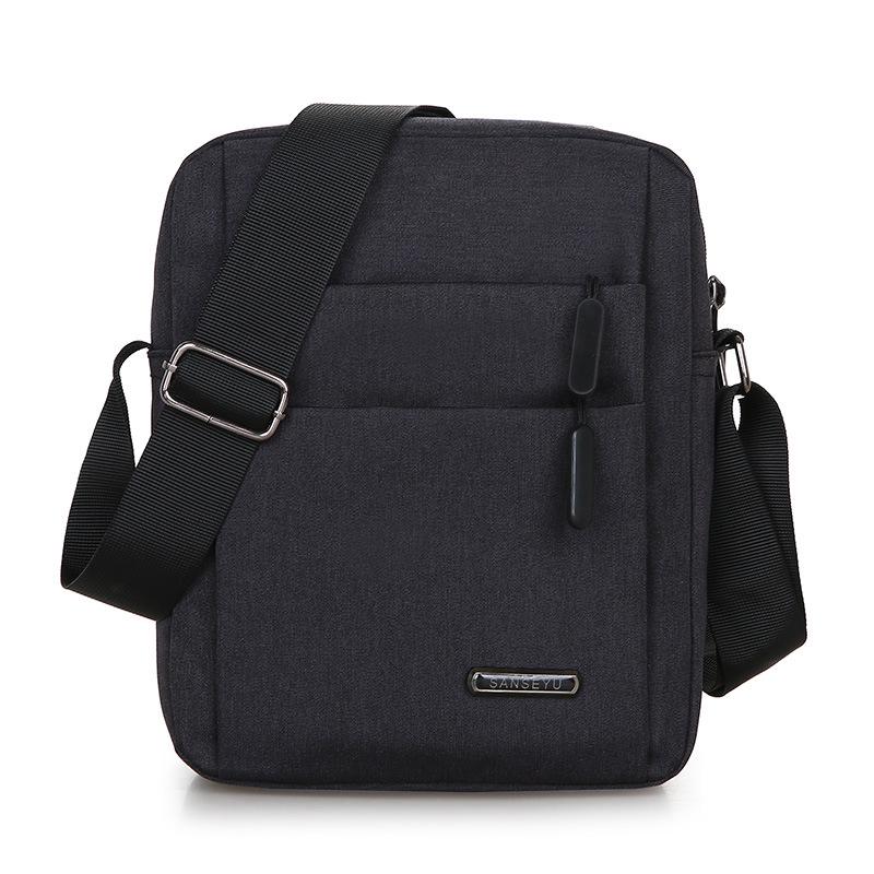 Men's Oxford Cloth Multi-Pocket Bag: Shoulder, Crossbody, Backpack, and Business Briefcase
