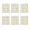 36PCS Drum Dampeners Gels Silicone Gel Pads Soft Drum Dampeners for Drums Cymbals Tone Control Yellow White Dots