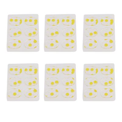 36PCS Drum Dampeners Gels Silicone Gel Pads Soft Drum Dampeners for Drums Cymbals Tone Control Yellow White Dots