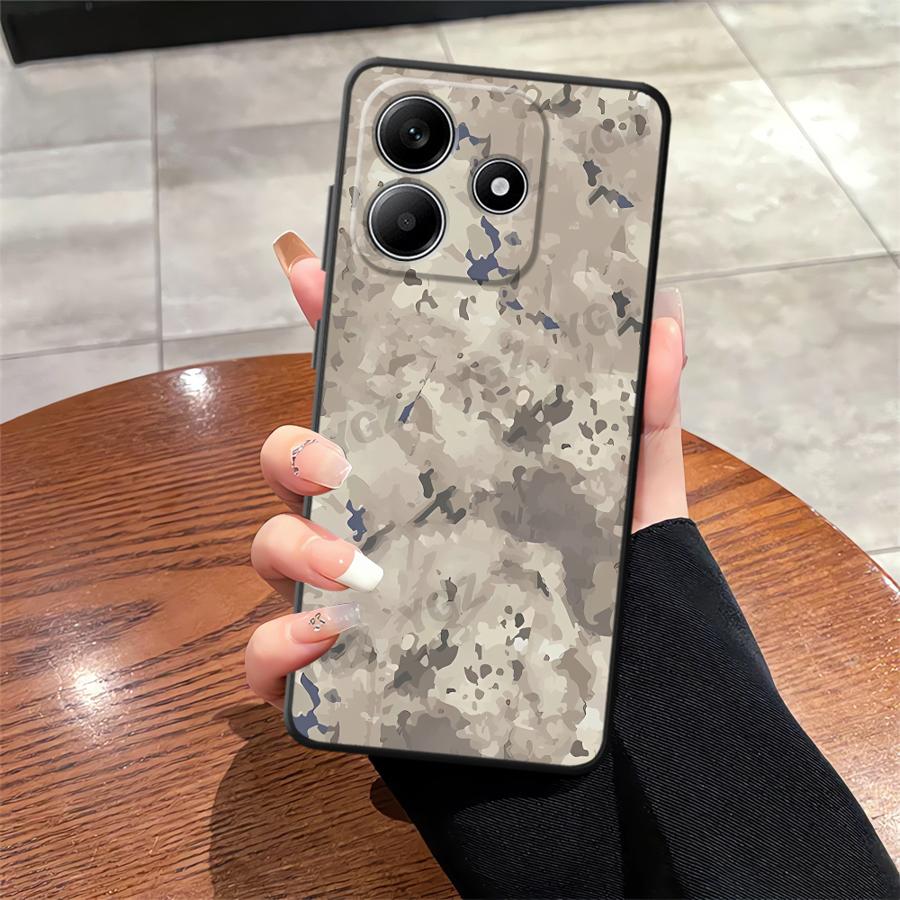 

Soft Back Phone Cover Case for Xiaomi Poco C65 F3 F4 F5 X3 X4 X5 C50 M3 M4 Pro M5 C51 Camouflage Pattern Poco M4 Pro 5G