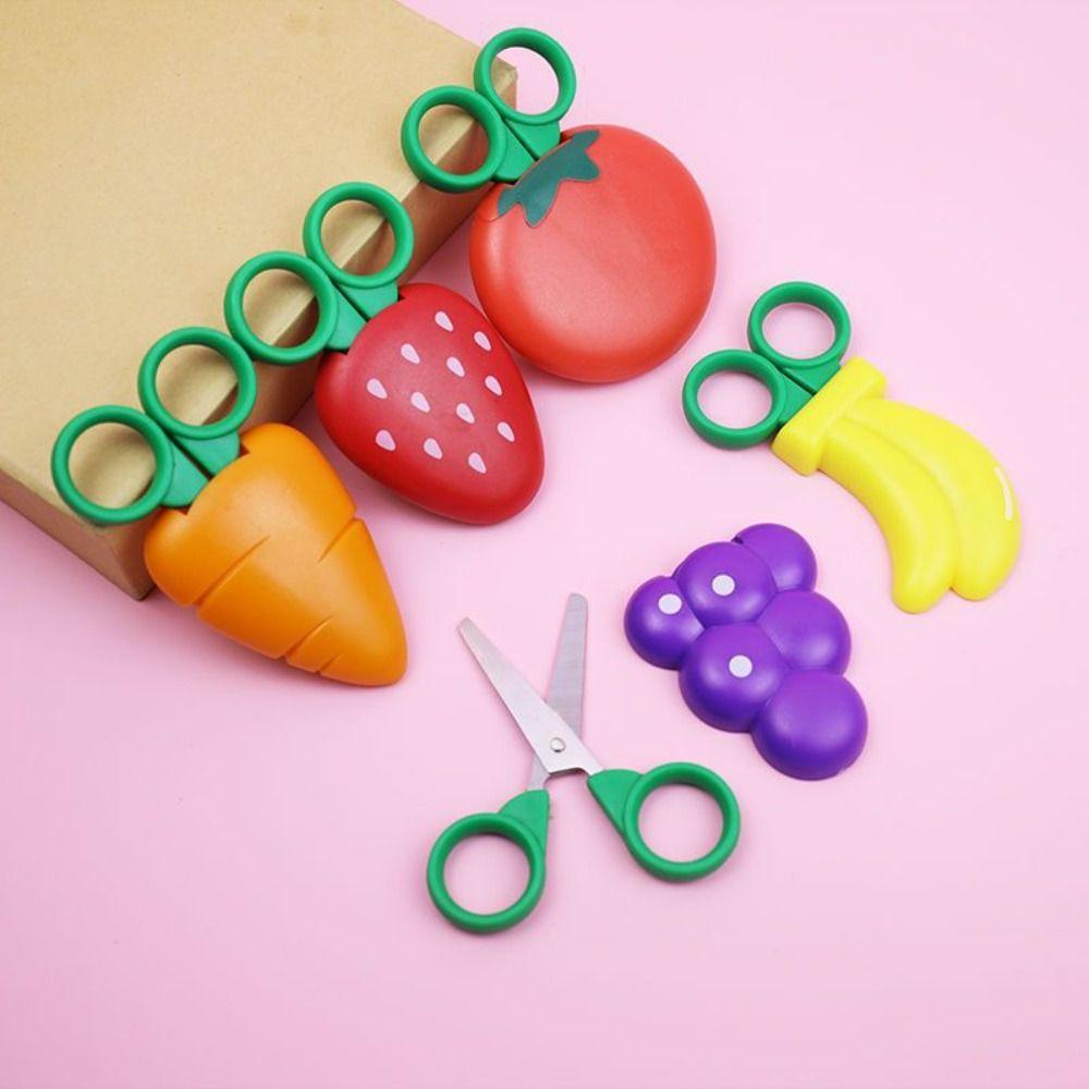 4Pcs Magnetic Safe Mini Scissor Grape Mini Pocket Scissors Fashion Paper Cutter Stationery  DIY