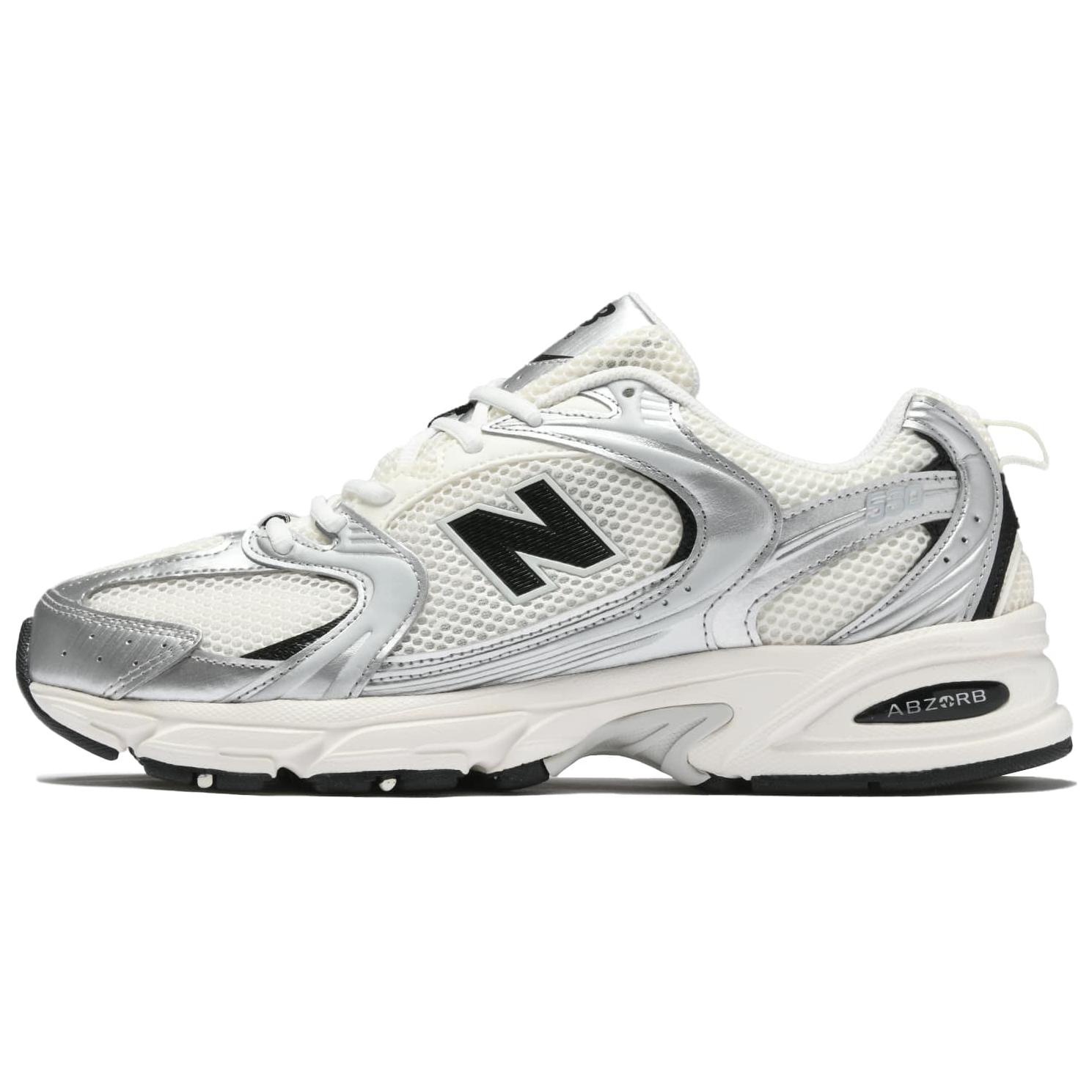 

New Balance 530 Серебряные кремовые кроссовки унисекс MR530GMT 36