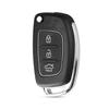 3 Button Folding Flip Remote Key Shell Car Key Case For Hyundai Solaris Ix35 Ix45 Series Auto Key Blanks Case Fob Uncut
